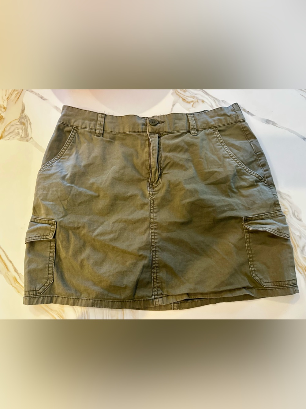 Sanctuary Olive Green Cargo Skirt